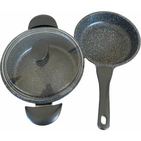 Thermoad Gri Alüminyum Döküm 2'li 24 cm Tava Seti