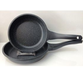 Thermoad Gri Alüminyum Döküm 2'li 24 cm Tava Seti