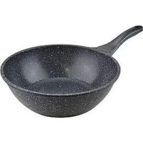 Thermoad ThermoAdWok Gri 28 cm Döküm Granit Wok Tava