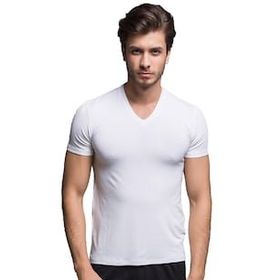 Thermoform HZTP16007 Bambu V Yaka Erkek T-Shirt