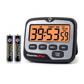 ThermoPro TM01 Alarmlı Işıklı Kronometre, Geri Sayım Sayacı ve Dijital Saat