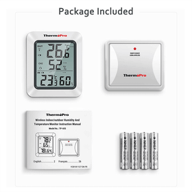ThermoPro TP60S Beyaz Wifi İç-Dış Mekan Dijital Isı ve Nem Ölçer