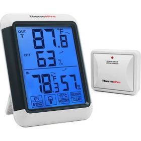 ThermoPro TP65A Wifi İç-Dış Mekan Işıklı Dijital Isı ve Nem Ölçer