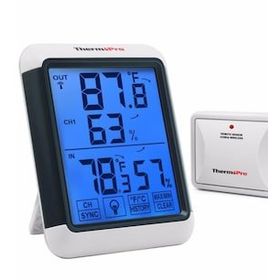 ThermoPro TP65A Wifi İç-Dış Mekan Işıklı Dijital Isı ve Nem Ölçer