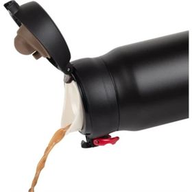 Thermos JNL-600-199380 Ultralight Mug 0.60 lt Deep Black Red Siyah Klasik Termos