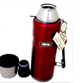 Thermos Paslanmaz Büyük 1,2 lt Kırmızı Termos