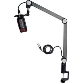 Thronmax 35774 S2 Caster Boom Stand Siyah 3 m Xlr 360 Derece Ayarlanabilir Kablo Klipsli Mikrofon Standı