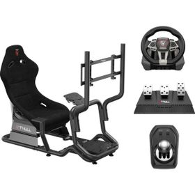 Thull THL-GDPCR-01 Gaming Yarış Simülatörü Kokpiti ve Yarış Direksiyon Viites Pedal Seti