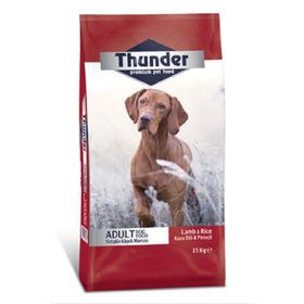 Thunder Premium Kuzu Etli ve Pirinçli 15 kg Yetişkin Kuru Köpek Maması