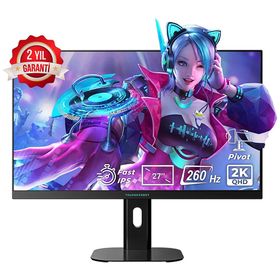 ThundeRobot ZQ27F260L-TUR 27 inç 260Hz 2K IPS Pivot Oyuncu Monitörü
