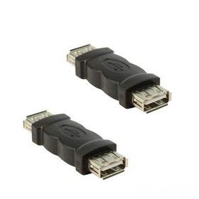 Ti-Mesh Black A Female To A Female Usb F-F Adapter Connector