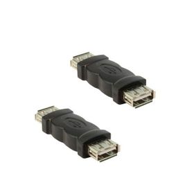 Ti-Mesh Black A Female To A Female Usb F-F Adapter Connector