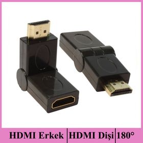 Ti-Mesh HDMI M / HDMI F 180 Derece Dönüştürücü