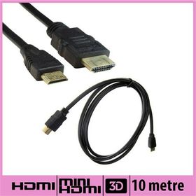 Ti-Mesh V1.4 Siyah 10M Yuvarlak Kenarlı HDMI Kablo