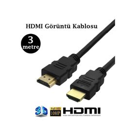 Ti-Mesh V2.0 Siyah 3M Yuvarlak Kenarlı HDMI Kablo