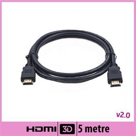 Ti-Mesh V2.0 Siyah 5M Yuvarlak Kenarlı HDMI Kablo