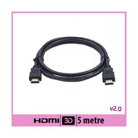 Ti-Mesh V2.0 Siyah 5M Yuvarlak Kenarlı HDMI Kablo
