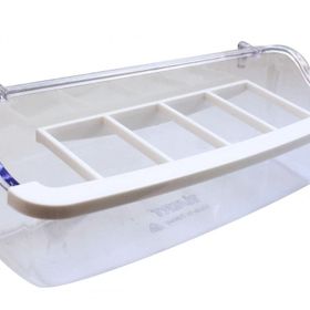 Ti-Sert 15 cm Izgaralı Şeffaf Yemlik