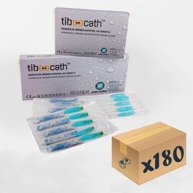 Tiboocath CH 12-40 180 Adet Kendinden Kayganlaştırıcılı Su Soketli Steril Jelli Sonda