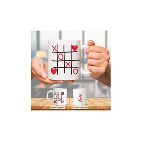 Tic Tac Toe Love Aşk Tasarım Kupa Bardak