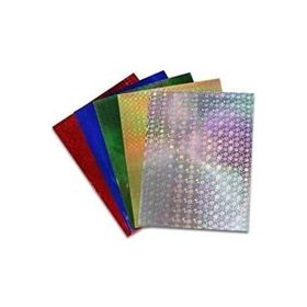 Ticon 25x35 CM 10 Adet 5 Renk Hologramlı Fon Kartonu