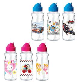 Ticon 272820 Popsy Şeffaf Desenli Plastik Matara Suluk