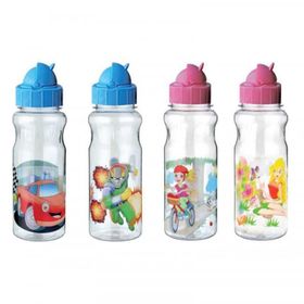 Ticon 272820 Popsy Şeffaf Desenli Plastik Matara Suluk