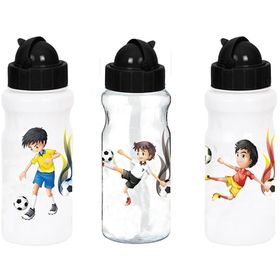 Ticon 272822 Fanatic Şeffaf Desenli Plastik Matara Suluk