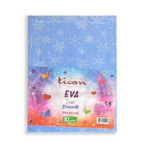 Ticon Eva 20x30 cm Simli Karışık Desenli 10 Desen Elişi Kağıdı