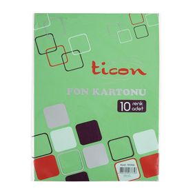 Ticon Karışık 10'lu 25x35 cm Fon Kartonu