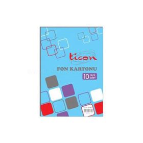 Ticon Karışık 10'lu 25x35 cm Fon Kartonu