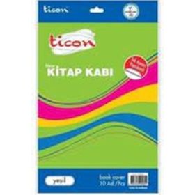 Ticon Kenarı Yapışkanlı 10'lu Kırmızı Kitap Kabı
