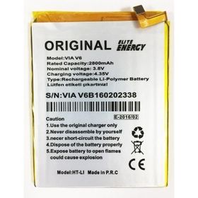 Tiger Casper VIA V6 2800mAh Uyumlu Batarya