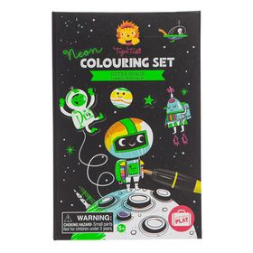 Tiger Tribe Outer Space Neon Colouring Neon Boyama Seti