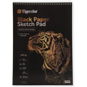 Tigertint A4 120 gr 40 Yaprak Siyah Eskiz Defteri