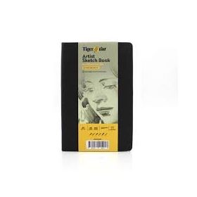 Tigertint A5 140 gr 80 Yaprak Sketch Book Siyah Eskiz Defteri