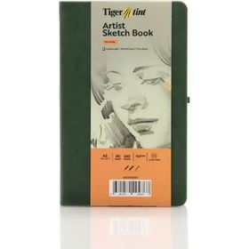 Tigertint A5 90 gr 80 Yaprak Yeşil Sert Kapak Eskiz Defteri