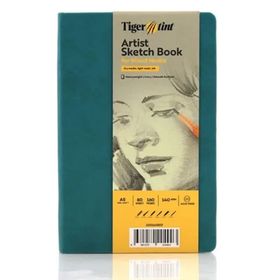 Tigertint Sert Kapak 140 gr A5 80 Yaprak Turkuaz 100140507 Eskiz Defteri