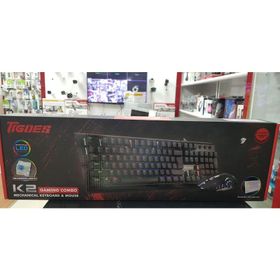 Tigoes K2 Beyaz Mekanik Oyuncu Klavye-Mouse Seti