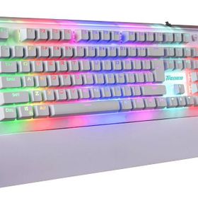 Tigoes K2 Beyaz Mekanik Oyuncu Klavye-Mouse Seti