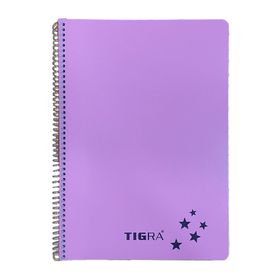 Tigra P.P Kapak 120 Yaprak A4 Çizgili Td 120ç Pembe Spiralli Defter