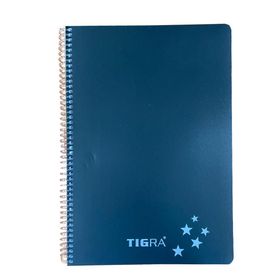 Tigra P.P Kapak 60 Yaprak A4 Kareli Td 060 Siyah Spiralli Defter