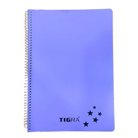 Tigra P.P Kapak 96 Yaprak A4 Kareli Td 096 Lila Spiralli Defter