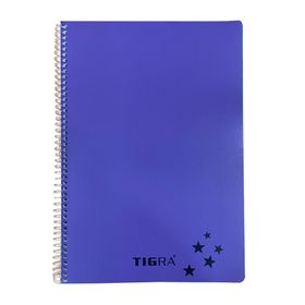 Tigra P.P Kapak 96 Yaprak A4 Kareli Td 096 Mor Spiralli Defter
