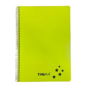 Tigra P.P Kapak 96 Yaprak A4 Kareli Td 096 Sarı Spiralli Defter
