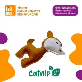 Tigres Venator Catnipli Ceylan Şeklinde Kedi Oyuncağı