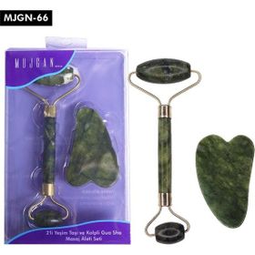 Tikatti Jade Roller Gua Sha Taşı Seti