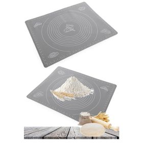 Tilbe Home Gri Silikon Hamur Açma Matı