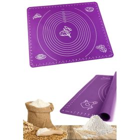 Tilbe Home Mor Silikon Hamur Açma Matı
