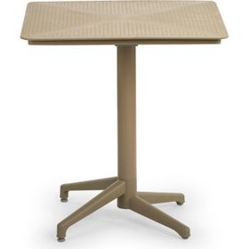 Tilia Moon 70x70 cm Bej Kare Katlanır Bahçe Balkon Masası